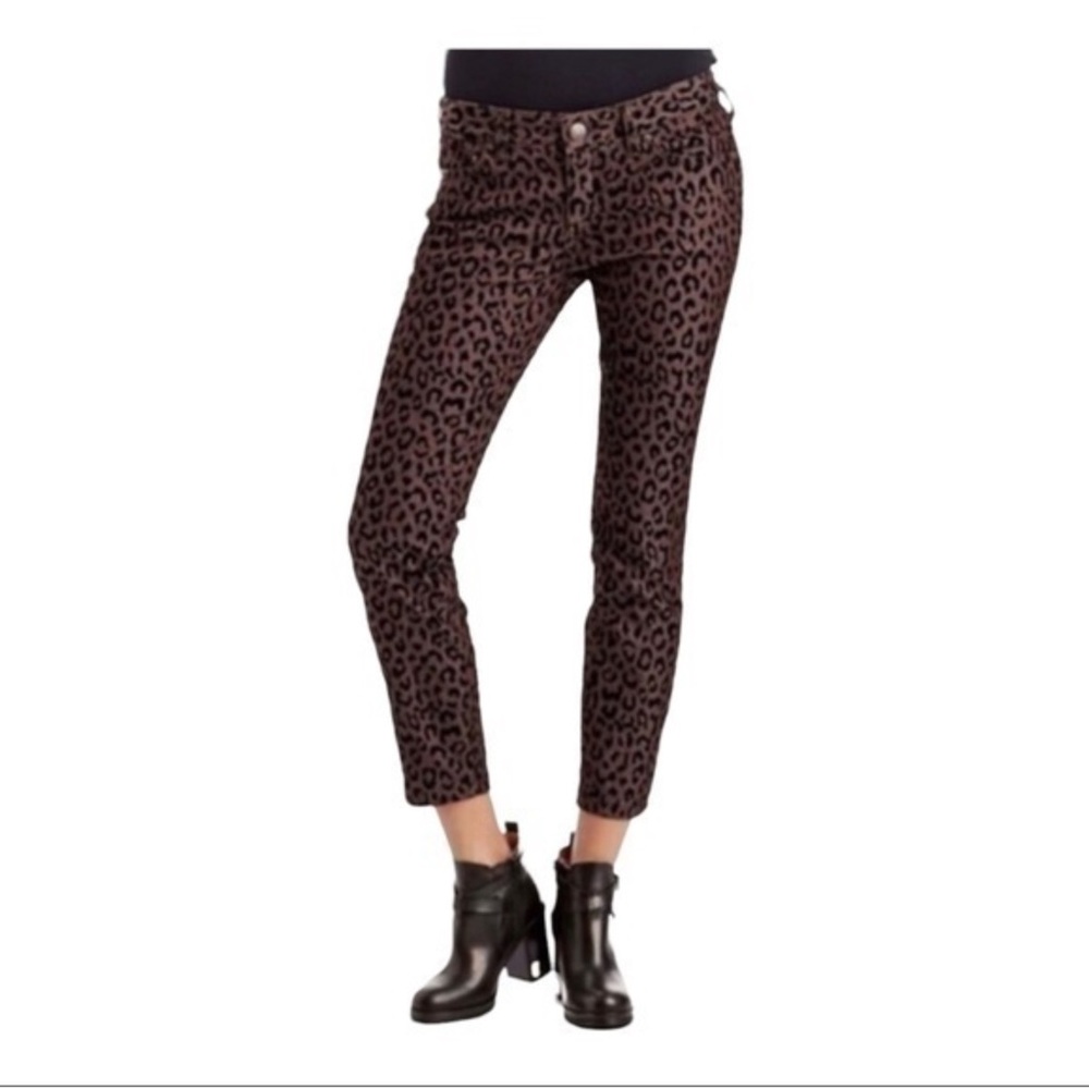 Leopard Print jeans; size 28; new